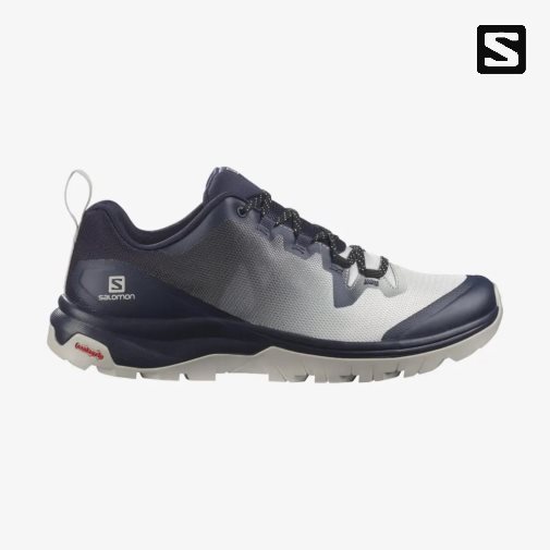 Salomon Vaya Women's Hiking Boots Navy / Light Grey | CA 17C49